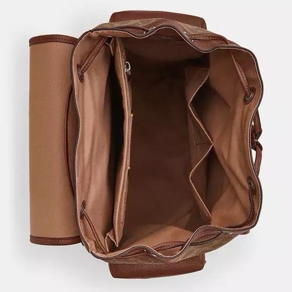 NWT COACH x PEANUTS 2025 Sprint Backpack Signature Canvas Patch CBI44 Snoopy - Picture 6 of 9